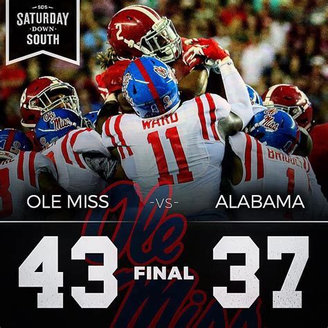 For the. . Saturday down south ole miss